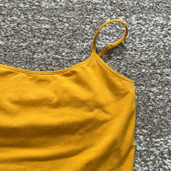 EXPRESS (S) Mustard Yellow Original Best Loved Bra Fitted Cami Honey Golden #1 - Picture 3 of 8
